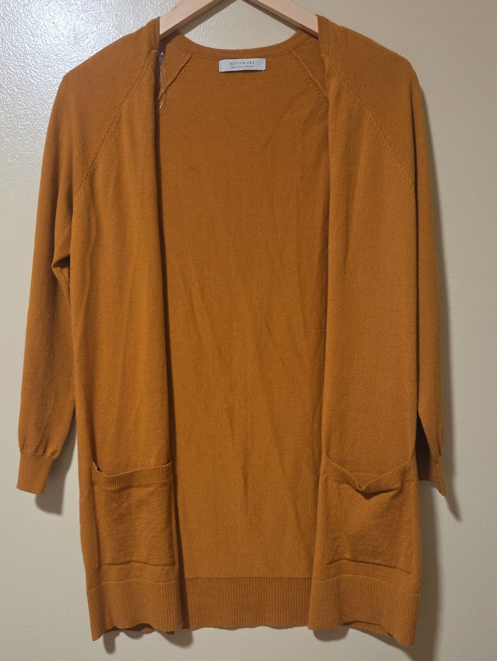 Long Open-Front Cardigan Active USA